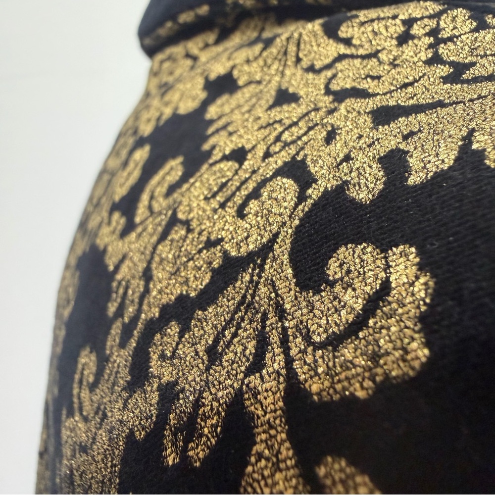7 for all Mankind Black Gold Brocade Blazer Maximalist Retro Womans Size S - Picture 7 of 16